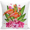 Housse de coussin aquarelle flamant rose maison tissu canapé housse de coussin modèle chambre oreiller - #05