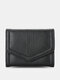 Women Vintage Genuine Leather RFID Multi-Slots Wallet Purse - Black