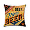 1 PC British Wind Retro Lino Botella de cerveza Hug Funda de almohada Coche Funda de cojín Throw Pillow Cover - #3