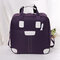 Women Nylon Messenger Bag Square Crossbody Bag - Purple