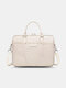 Simple 13.3/14/15.6 Inch Laptop Bag Breathable Waterproof Shock-Resistant Shoulder Bag For Suitcase - Beige