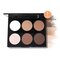  Six-Color High-Gloss Shadow Combination Nose Shadow Brightening Highlighters Face Makeup - 01