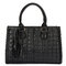 Women Soft Upper Ling Leather Handbag - Black