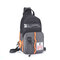 Women Men Casual Nylon Sports Outdoor Chest Bag Shoulder Bags Backpack - Gray