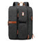 Men Multifunctional Laptop Backpack Waterproof Large Capacity Business Crossbody Bag - Black 1