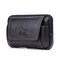 Genuine Leather Vintage 6 Inch Phone Bag Waist Bag Crossbody Bag For Men - Black 1