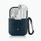 غطاء حماية سيليكون حقيبة تخزين مع خطاف لسماعة Air TWS - أزرق