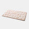 1 peça Coral Fleece Banheiro Kit de tapete de espuma de memória, banheiro, tapete antiderrapante, conjunto de tapete de chão para Banheiro - Camelo