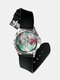 Casual colorido paisagem impresso masculino Watch mármore Padrão feminino quartzo Watch - #06