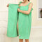 150*80cm Women Summer Microfiber Soft  Cozy Beach Towel Able Wear Sexy Hot Spas Bathrobe Skirt - Green