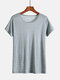 Mens Sleepwear Tops Stripe Short Sleeve O Neck Soft Fabric Loungewear T-shirts - Green