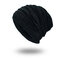Wool Hat Season Plus Warm Diamond Head Men's Outdoor Hat Beanie Hats - Black
