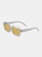 Women AC Rectangular Full Frame Tinted Lens UV 400 Vintage Fashion Decorative Sunglasses - #07