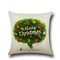 Retro Cartoon Christmas Santa Printed Throw Pillow Cases Home Sofa Cushion Cover Christmas Decor - #8