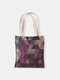 Women Canvas Quilted Bag Handbag Shoulder Bag Shopping Bag Tote - 16