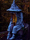 1 STÜCK Halloween LED Harz Sitzende Hexe Seele Statue Lichter Außen Hof Garten Dekor Tischlampen Nachtlicht Ornamente Für Zuhause - #03
