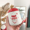 Рождество Керамический Чашка Big Belly с крышкой с ложкой Подарочная чашка - #3