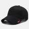 Unisex Mesh Baseball Cap Casual Outdoor Sun Hat - Black