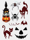 Halloween Temporary Tattoo Sticker Party Atmosphere Props Horror Wound Scars Tattoo Transfer Paper - #09