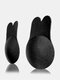 Lift Nipplecovers Strapless Adhesive Rabbit Shape Adjustable Push Up Wedding Dresses Bras - Black
