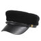 Women Patchwork Velvet French Elegant Style Beret Cap Flag Hat Navy Cap Ourdoor Cute Cap - Black