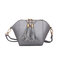 Women Mini Tassel Phone Bag Shell Solid Leisure Crossbody Bag - Gray