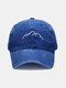 Unisex Cotton Outdoor Sports Washed Made-old Mountaineering Fishing Sunscreen Sunshade Baseball Cap - Blue
