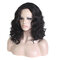 45cm Women Synthetic Wigs Side Split Long Curly Wigs High Temperature Wire Chemical Fiber Hair Wigs - Black