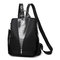 Women Oxford Cloth Leisure Backpack Travel Backpack - Black