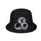 Women's Hat Woolen Wedding Hat With Flower - Black1
