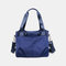 Women Large Capacity Waterproof Shoulder Bag Handbag - Dark Blue