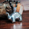 1pc Trendy vendimia Collar de plata antigua Colgante Relieve tridimensional Animales del zodiaco Piscis Mujer Cadena de suéter - 15