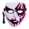  Halloween Mask LED Luminous Flashing Party Masks Light Up Dance Halloween Cosplay Props - Purple