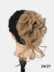 JASSY Women's High Temperature Silk Synthetic Curly Wig Elastic Hair Tie - #24