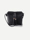Women Tassel Detail Bucket Bag Crossbody Bag  - Black