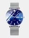 8 Colors Stainless Steel Alloy Men Business Casual Luminous Round-shaped Quartz Watches - #06