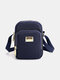 Women Fashion Nylon Waterproof Phone Bag Crossbody Bag - Blue-1