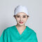 Doctor's Surgical Cap Beauty Strap Solid Color Beautician Hat Scrub Caps - White