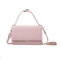 Faux Leather Tassel Designer Handbag Zipper Crossbody Bag For Women - Pink