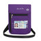 Nylon Passport Storage Bags Casual Shoulder Bags Crossbody Bags For Women Men - Purple