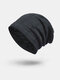 Men Wool Plus Thick Winter Keep Warm Windproof Knitted Hat - Grey
