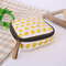 Cloth Waterproof Zipper Sanitary Napkin Cosmetic Storage Bag Coin Purse - Yellow 1