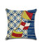 Vintage nautique ancre gouvernail motif lin coton housse de coussin maison canapé Art décor - #2