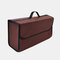 7 Styles Felt Car Storage Bag Multi-Function Trunk Car Supplies Tail Box - Coffee