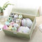 Baumwoll-Unterwäsche-Aufbewahrungsbox Organizer Mehrfach zusammenklappbare BH-Unterwäsche-Socken-Aufbewahrungsbox - Grün
