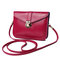 Woman PU Crossbody Bag Phone Bag Little Envelope Bag Storage Bag - Red
