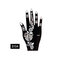  Henna Tattoo Stencils Indian Templates Airbrush Lace Flower Hand Foot Wrist TemporaryTattoo Stencil - 04