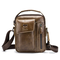 Bullcaptain Genuine Leather Business Messenger Bag  Vintage Crossbody Bag For Men - Brown