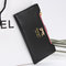 Women Bow-Knot PU Multi-card Holders Wallet Card Bag Elegant Clutches - Black