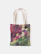 Women Canvas Quilted Bag Handbag Shoulder Bag Shopping Bag Tote - 11